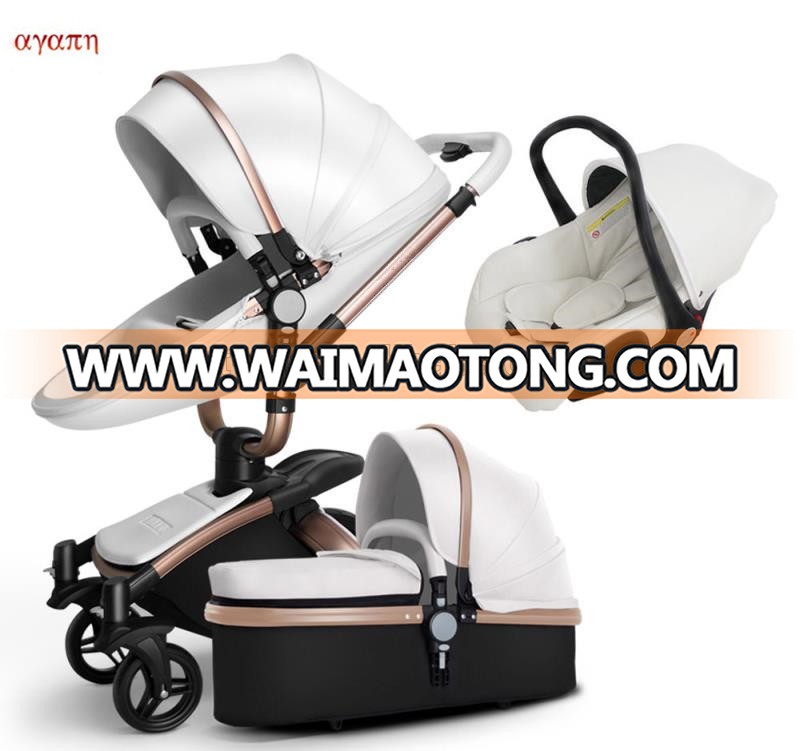 Plus Baby Stroller 2018 Newest Popular 175 Degree 2-1 Baby Pram Outside Sleeping Bag